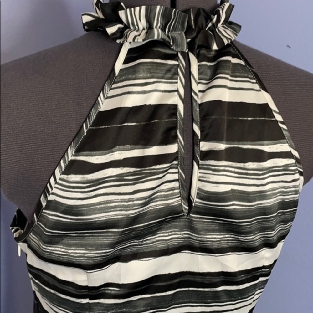 The Limited top XS top with ruffle sleeveless collared - Picture 3 of 6